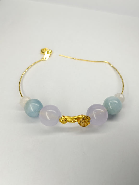 Wishes Divine 18K Gold Plated Bracelet Ring